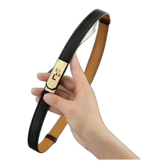 Hermes Kelly Buckle Thin Belt