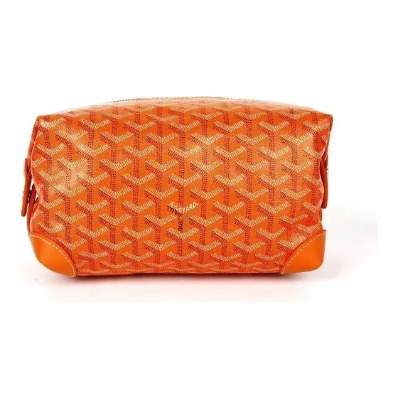 Goyard Chevron Print Toiletry Wash Bag