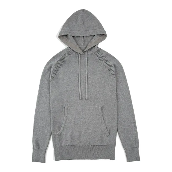 Hooded Cotton-Cashmere Knit Sweater