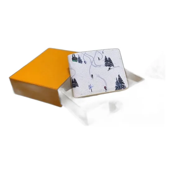 Lotus Print Bifold Wallet