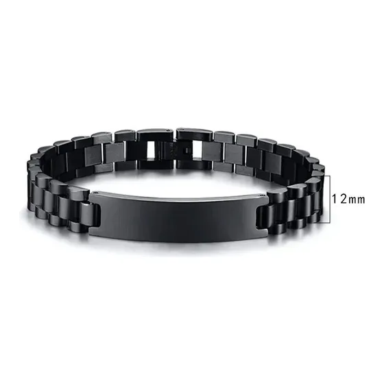 Engravable Stainless Steel ID Bracelet