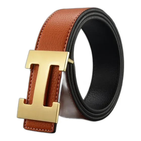 Hermes H-Buckle Reversible Leather Belt