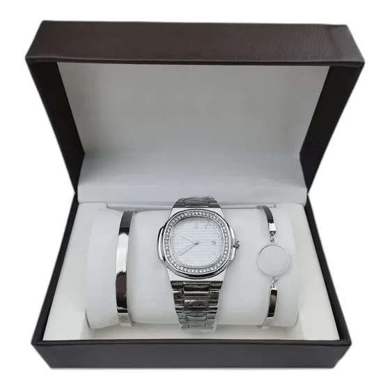 Patek Philippe Nautilus Watch and Bracelet Set